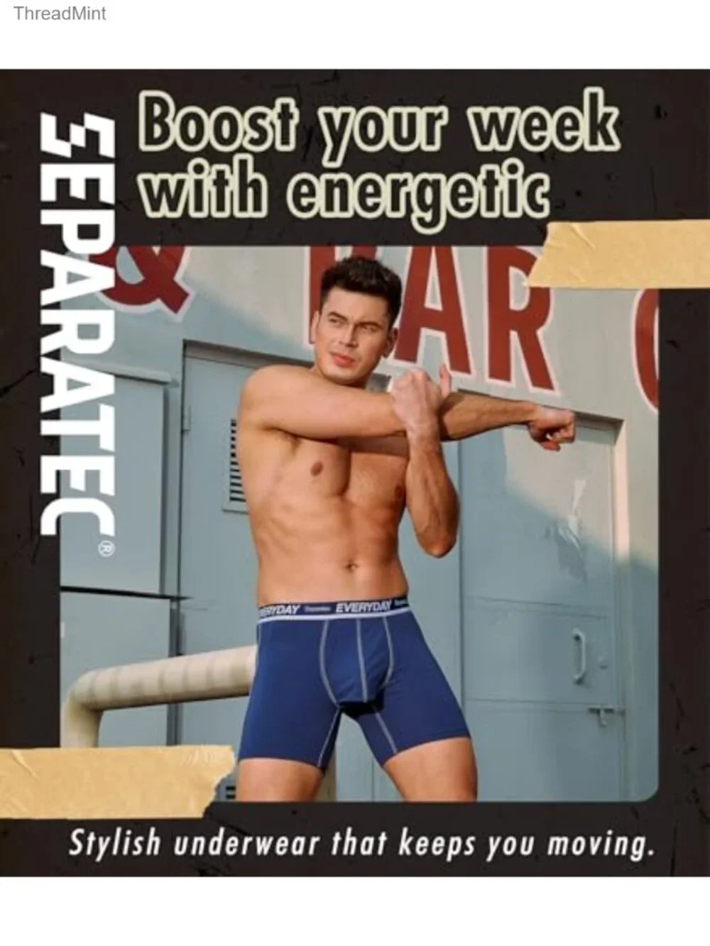 Men's Dual Pouch Cotton Boxer Briefs Breathable Tagless Multipack